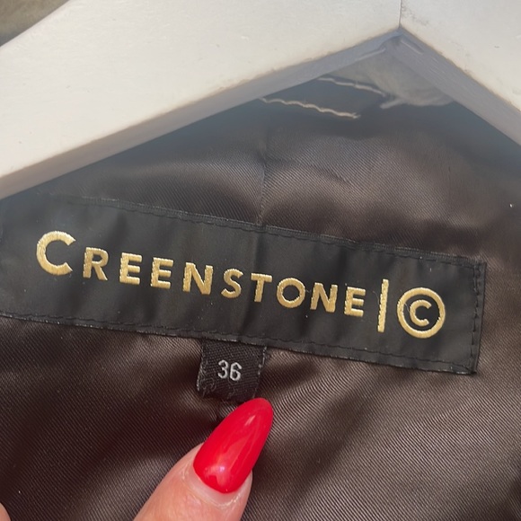 Creenstone size 36 brown with beige fleece bomber jacket - Picture 7 of 7